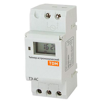 Таймер электронный астрономический ТЭ-АС 16А-DIN TDM SQ1503-0023 - Электрика, НВА - Реле, автоматизация и управление - Таймеры - магазин электрооборудования amperomvolt.ru